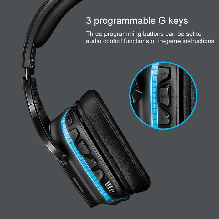 Wireless Dual-Mode Gaming Headset With Noise Reduction