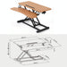 Foldable Standing And Liftable Computer Desk Workbench