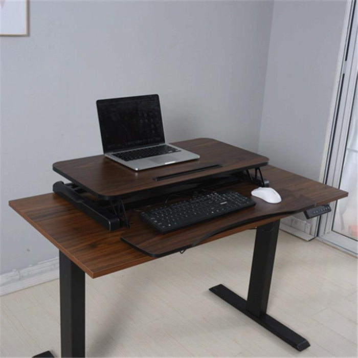 Foldable Standing And Liftable Computer Desk Workbench