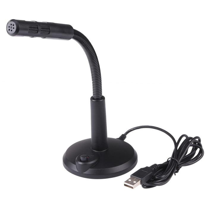 M-309 Usb Drive-Free Computer Microphone Black