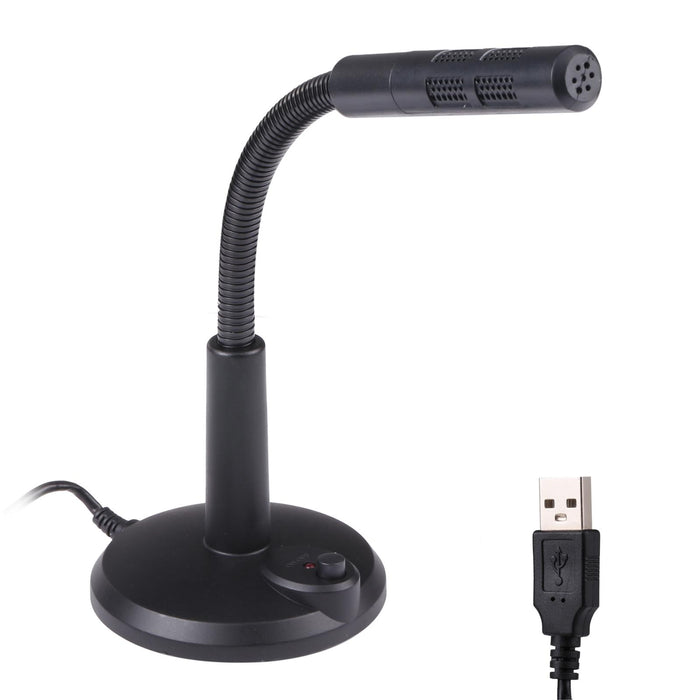 M-309 Usb Drive-Free Computer Microphone Black