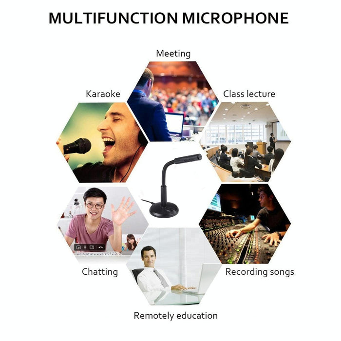 M-309 3.5Mm Plug Drive-Free Computer Microphone Black