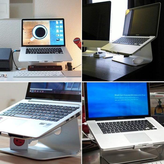 Zj-001 Rotation Style Aluminum Cooling Stand For Mac Air, Mac Pro, iPad, and Other Laptops Silver