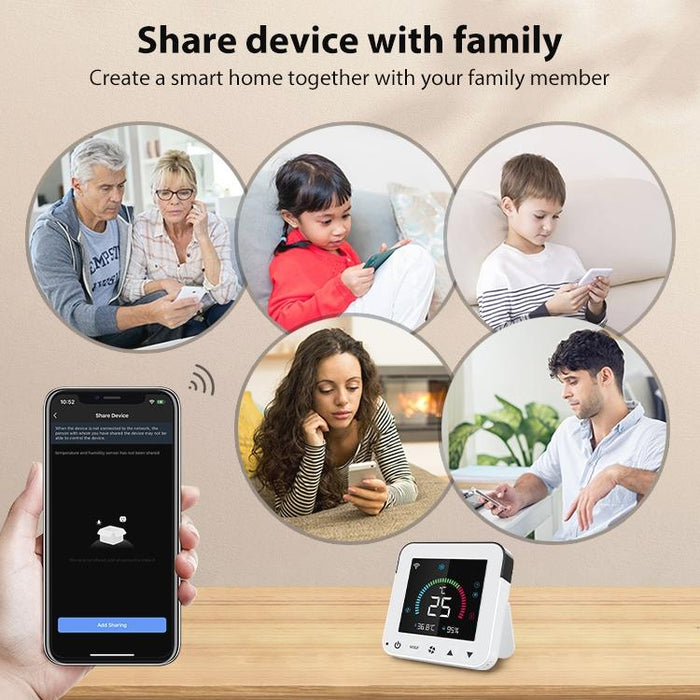 Smart Wifi Infrared Ac Controller - Colour Screen - White