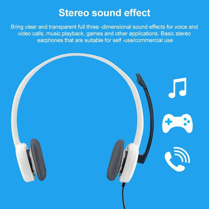 H150 Wired Headphone Dual 3.5Mm Earphone Gaming Headset Stereo With Mic