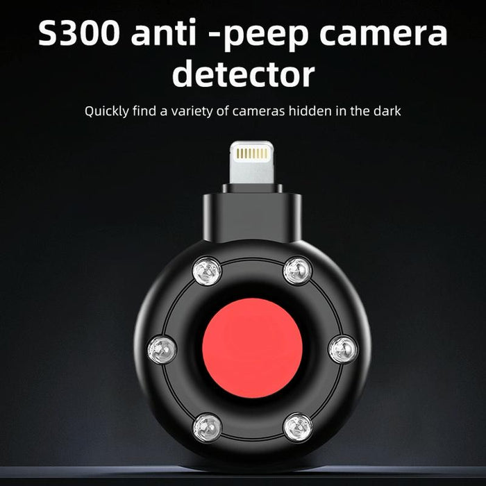 S300 8 Pin Plug Infrared Detector Hotel Camera Anti-Sneak Shooting Scanner Black