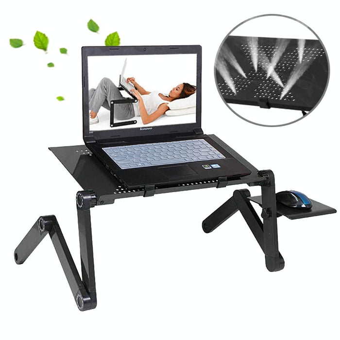 Adjustable Foldable Laptop Stand - Portable 360 Degree Aluminum