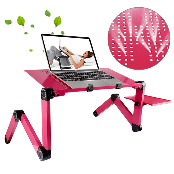 Adjustable Foldable Laptop Stand - Portable 360 Degree Aluminum