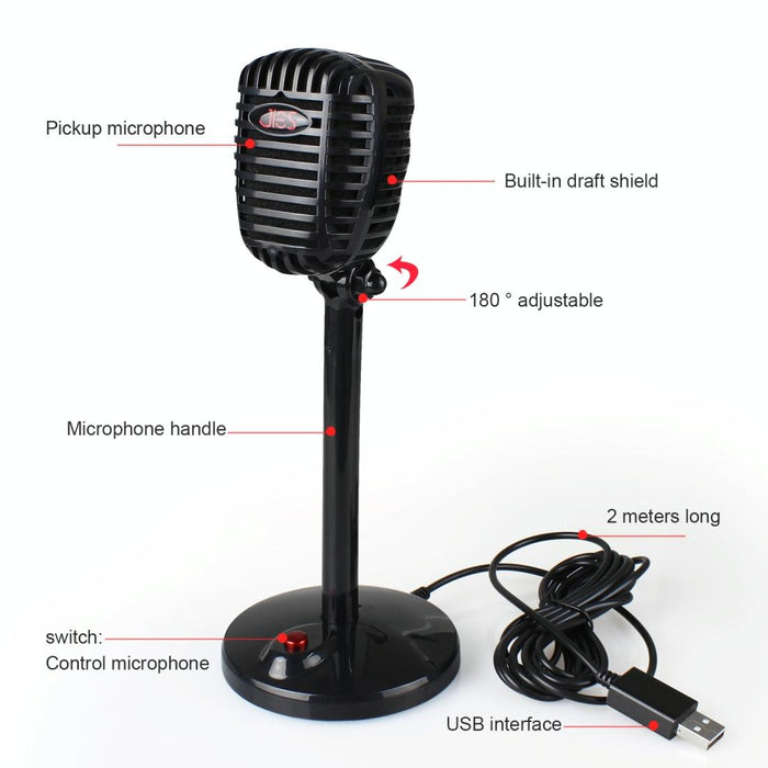 360 Degree Rotatable Driveless Usb Voice Chat Device Video Conference Microphone - 2.2M