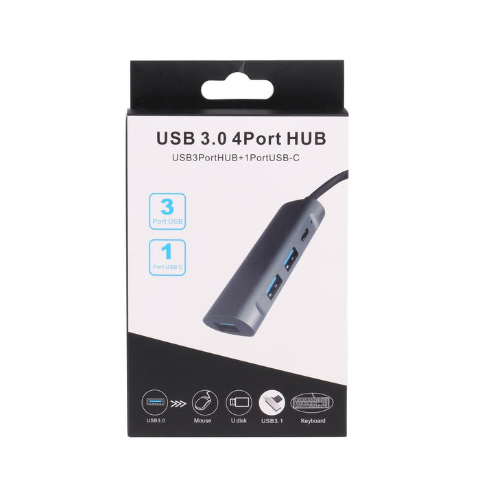 4-In-1 Usb 3.0 + Usb-C Docking Station