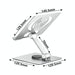 Aluminum Alloy Foldable Rotating Laptop/tablet Stand