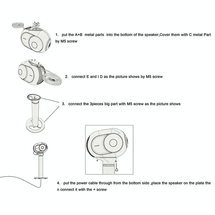 For Devialet Phantom 103/105/108Db Wireless Speaker Floor Stand