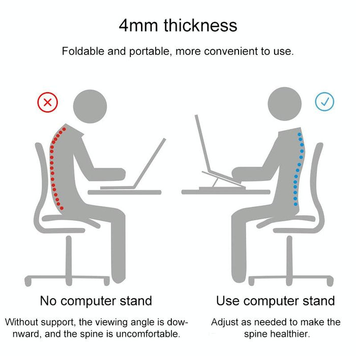 2 Pcs Simple Notebook Computer Bracket Adjustable Height