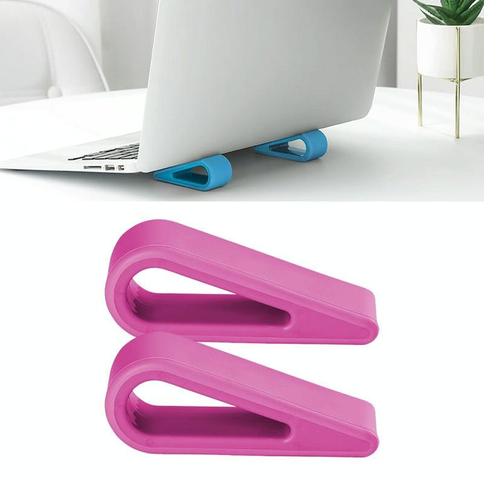 2 Pcs Simple Notebook Computer Bracket Adjustable Height