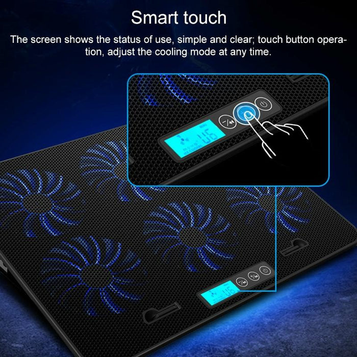 Notebook Computer Base Speed Control Silent Six-fan Cooling