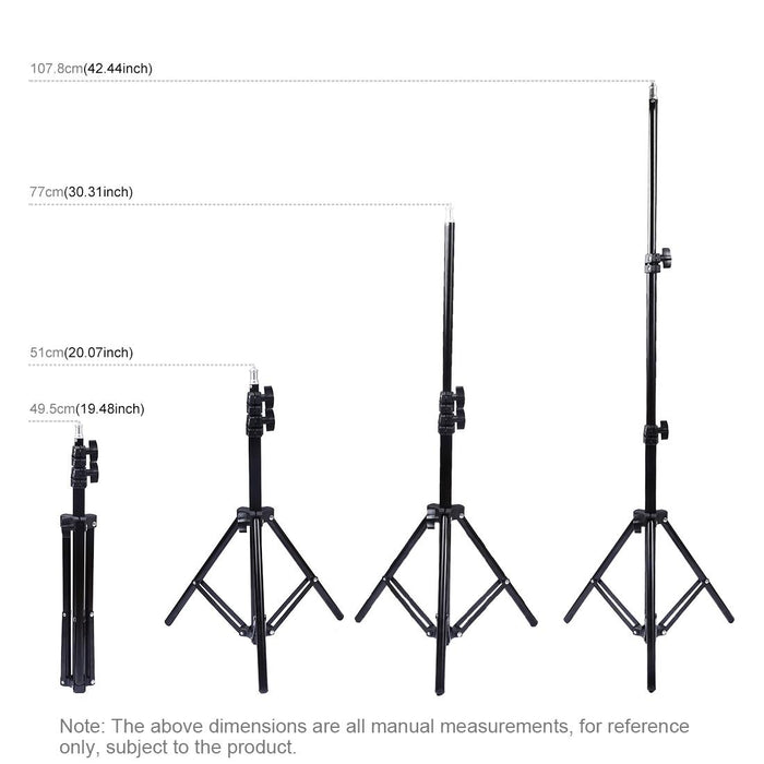 1.1M Tripod Mount & Live Broadcast Dual Phone Bracket & 6.2 Inch 16Cm Led Ring Vlogging Video Light Kits