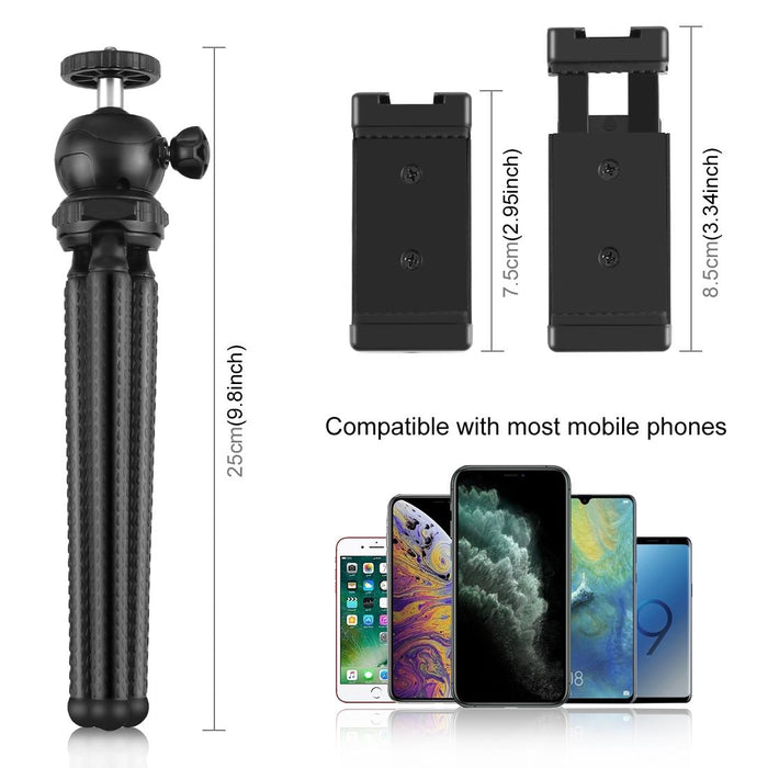 Mini Octopus Flexible Tripod Holder With Ball Head Phone