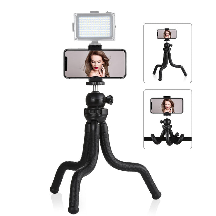 Mini Octopus Flexible Tripod Holder With Ball Head Phone