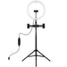 11.8 Led Ring Light Kit with Tripod & Dual Phone Bracket