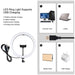 11.8 Led Ring Light Kit with Tripod & Dual Phone Bracket