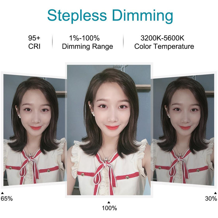 11.8 Led Ring Light Kit with Tripod & Dual Phone Bracket