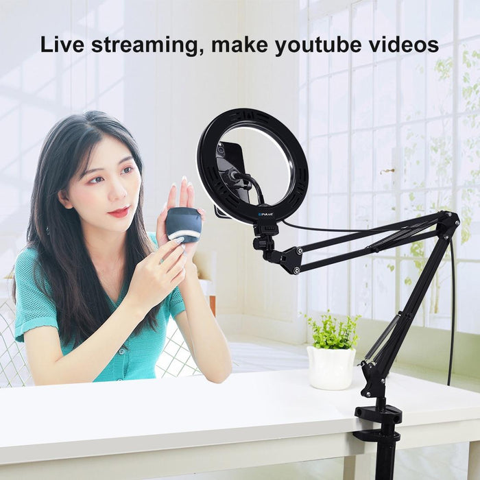 7.9 Ring Light with Usb 3 Modes Dual Colour Phone Clamp