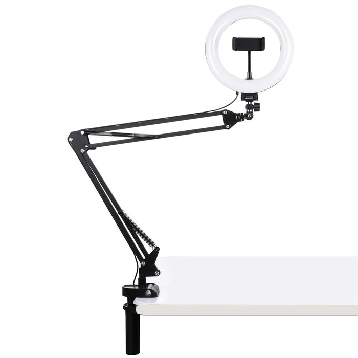 7.9 Ring Light with Usb 3 Modes Dual Colour Phone Clamp