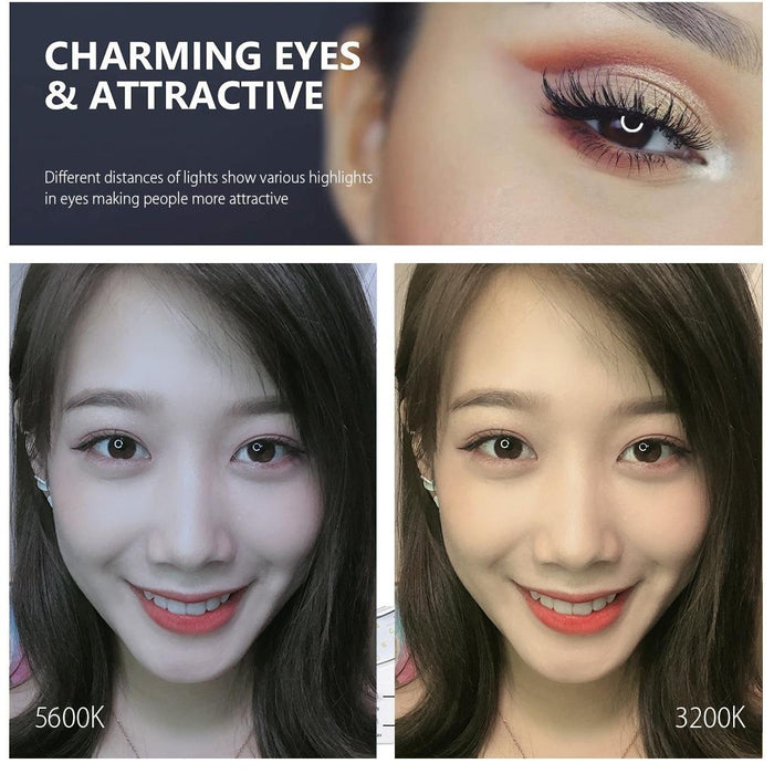 7.9 Ring Light with Usb 3 Modes Dual Colour Phone Clamp