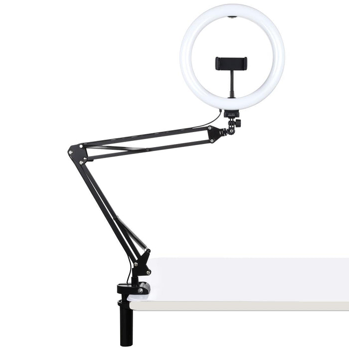 10.2 Ring Light with Usb 3 Modes Dual Colour Phone Clamp