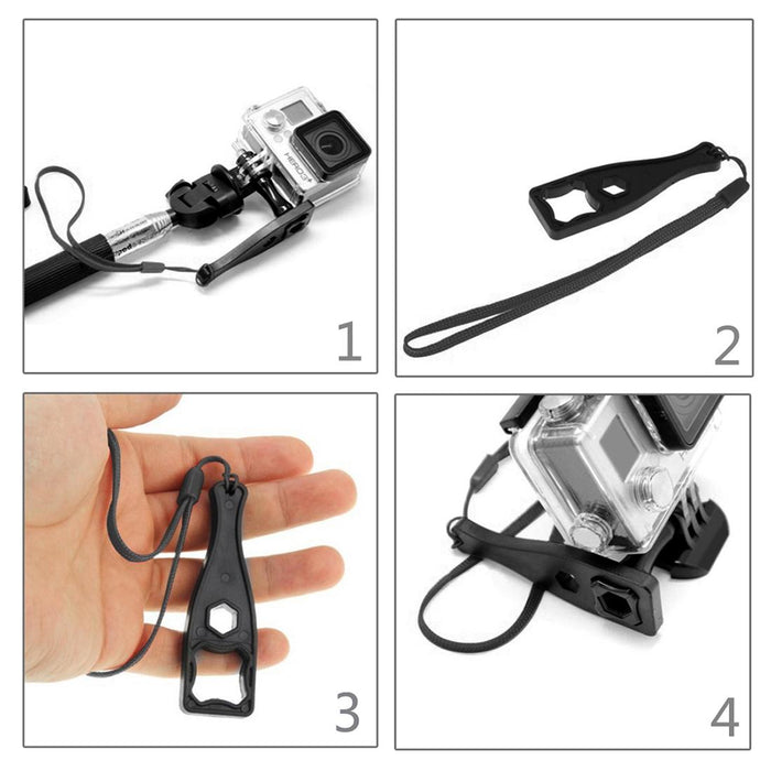 Plastic Thumbscrew Wrench Spanner With Lanyard For Gopro