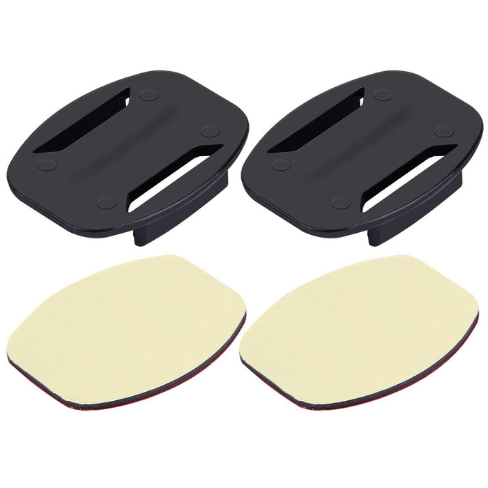 2 Flat Surface Mounts Adhesive Mount Stickers For Action