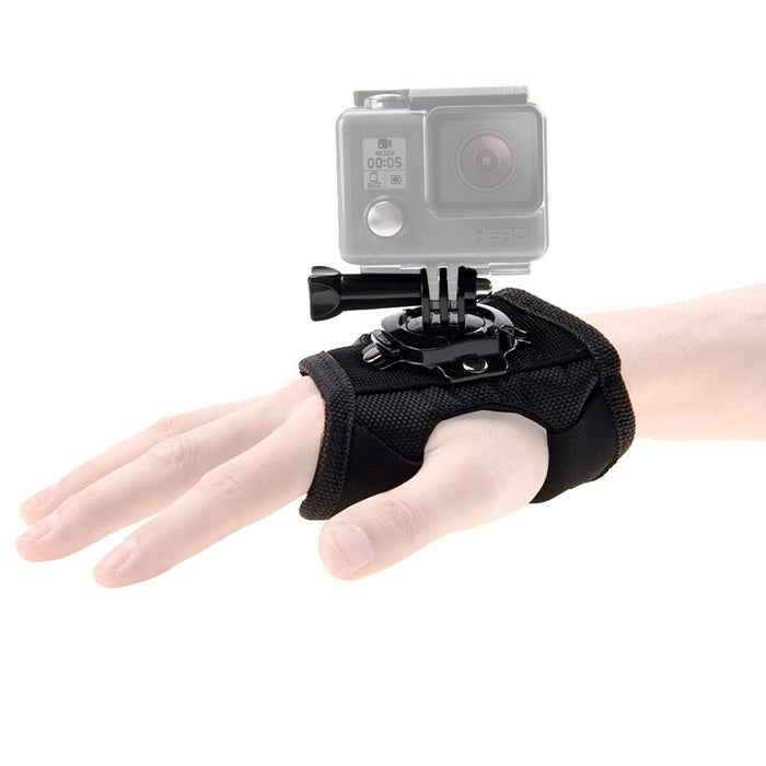 360 Degree Rotation Glove Style Palm Strap Mount Band