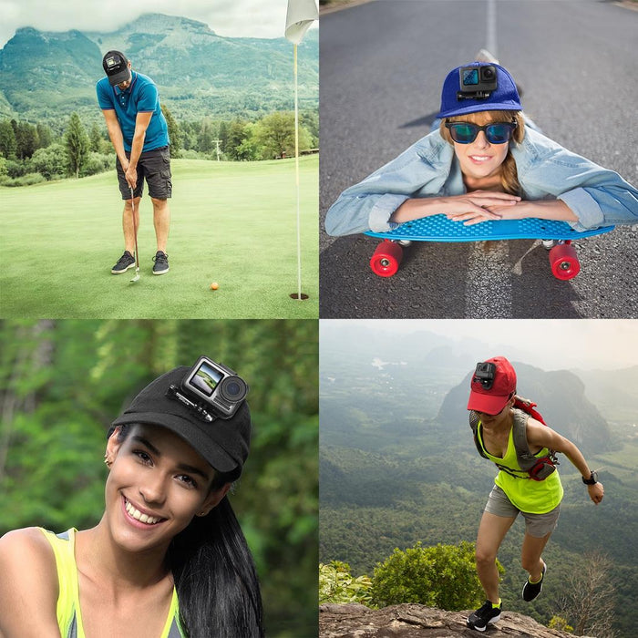 Universal Action Camera Mount with j Hook Buckle and Screw