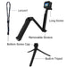 3 Way Grip Foldable Tripod Selfie Stick Extension Monopod