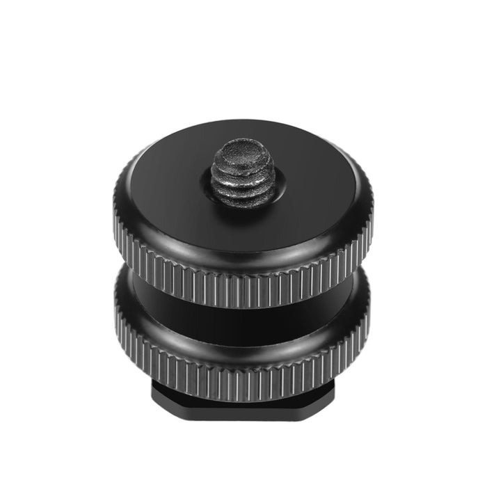 Reinforced Hot Shoe 1/4 Inch Screw Adapter With Double Nut For Dslr Cameras Gopro Hero10 Black / Hero9 Black / Hero8 Black / Hero7 /6 /5 /5 Session /4 Session /4 /3 & /3 /2 /1 Xiaoyi And Other Action Cameras