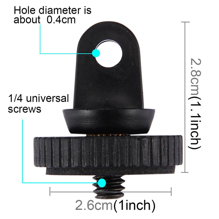 1/4 Screw Tripod Mount Adapter For Gopro Hero 12