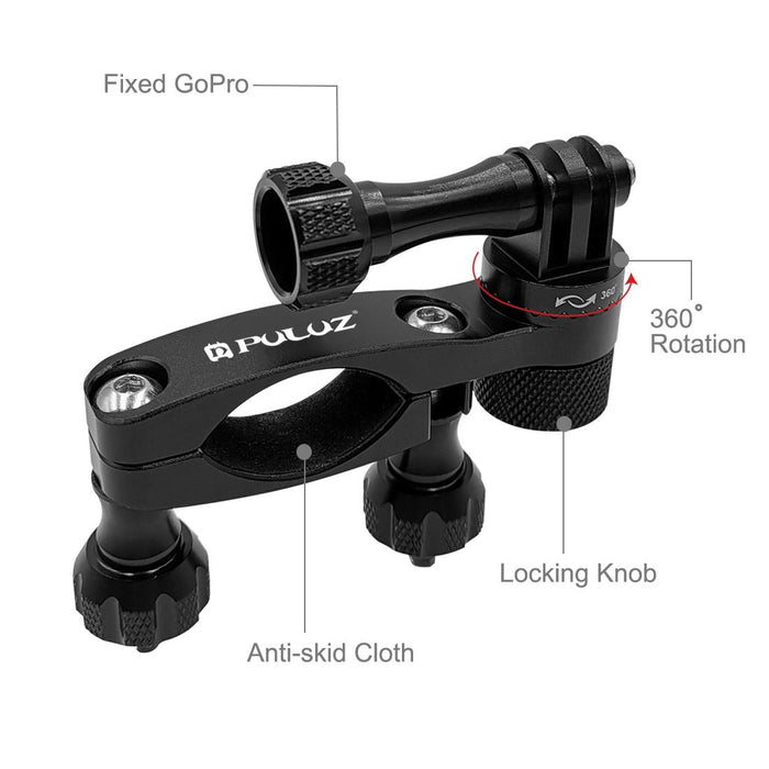 360 Degree Rotation Bike Aluminum Handlebar Adapter Mount