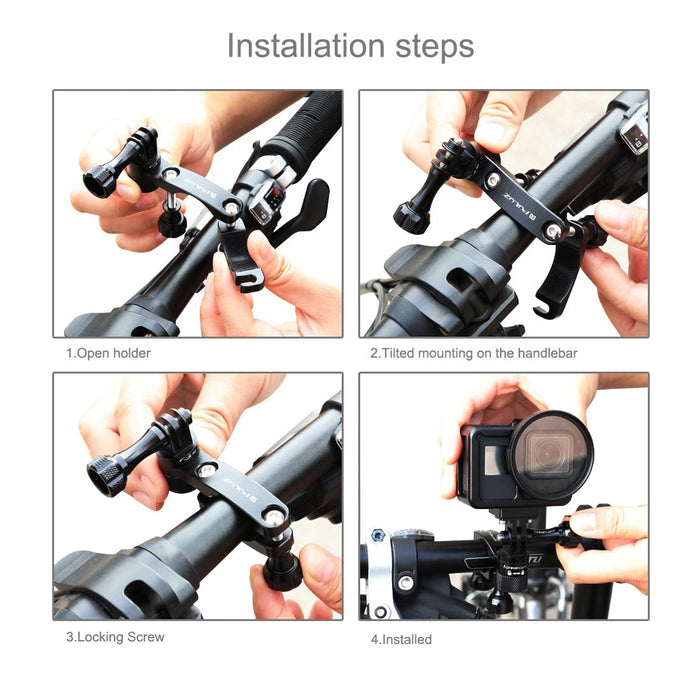 360 Degree Rotation Bike Aluminum Handlebar Adapter Mount