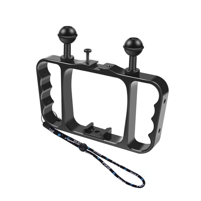 Aluminum Dual Handheld Diving Light Arm Mount for Action