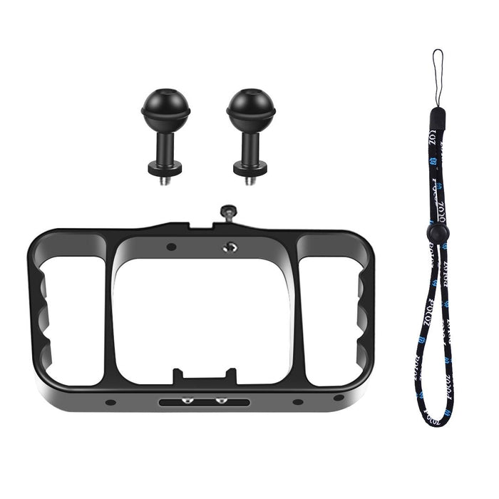 Aluminum Dual Handheld Diving Light Arm Mount for Action