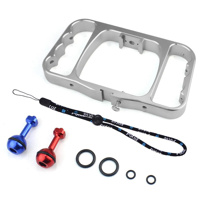 Aluminum Dual Handheld Diving Light Arm Mount for Action