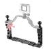 Adjustable Diving Dual Hand Held Cnc Aluminum Lamp Arm