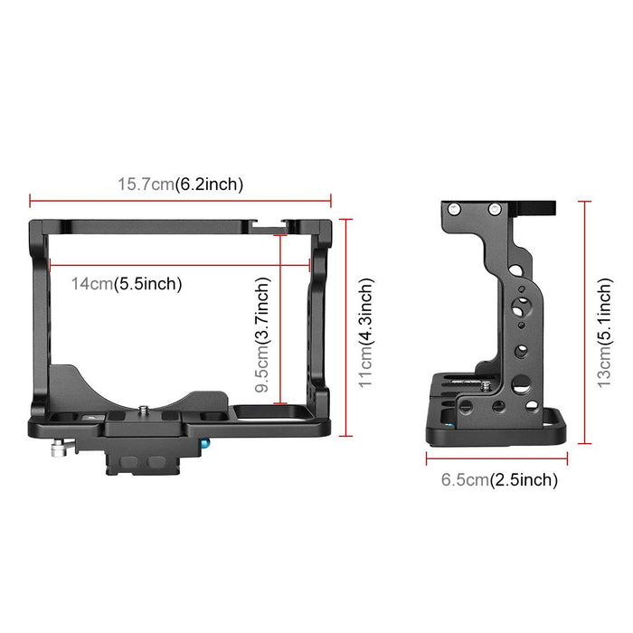 Video Camera Cage Filmmaking Rig For Nikon Z6 / Z7 Black