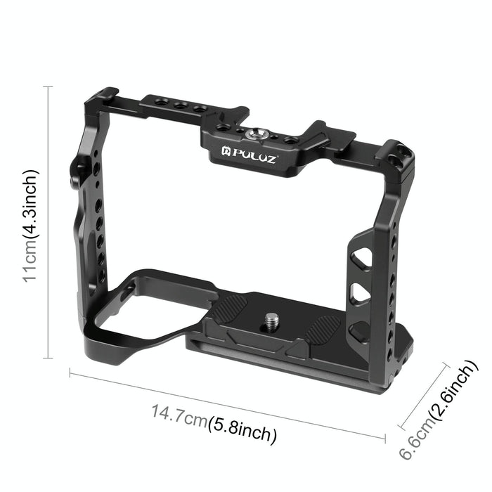 Metal Camera Cage Stabilizer Rig For Sony A7 Iv / Ilce-7M4 / A7M4 / A7M3 / A7R3 / A7R Iii Black