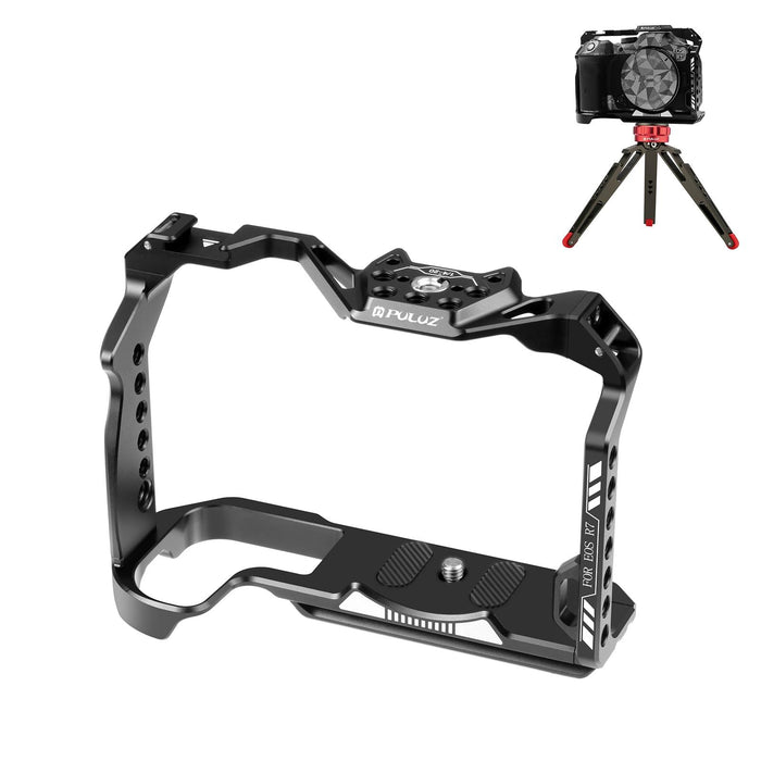 For Canon Eos R7 Metal Camera Cage Stabilizer Rig Black