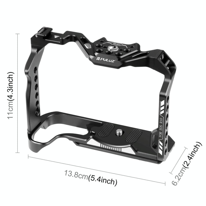 For Canon Eos R10 Metal Camera Cage Stabilizer Rig Black