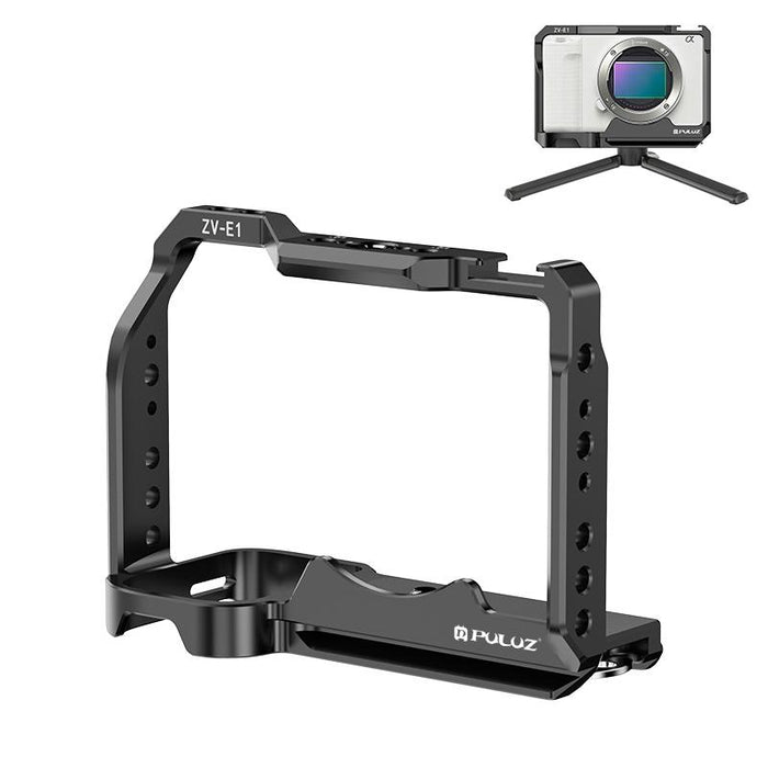 For Sony Zv-E1 Aluminum Alloy Camera Cage Stabilizer Black