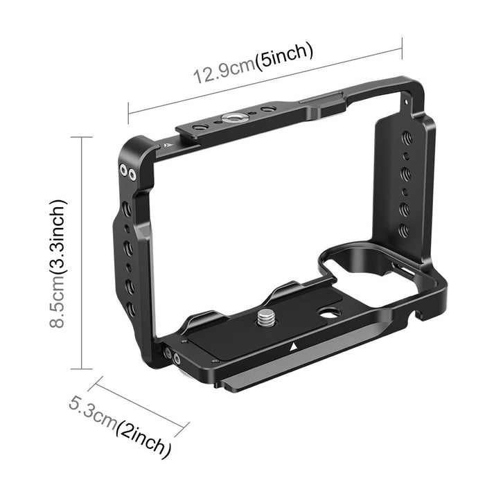 For Sony Zv-E10 Ii / Zv-E10M2 Metal Camera Cage Stabilizer Rig Black