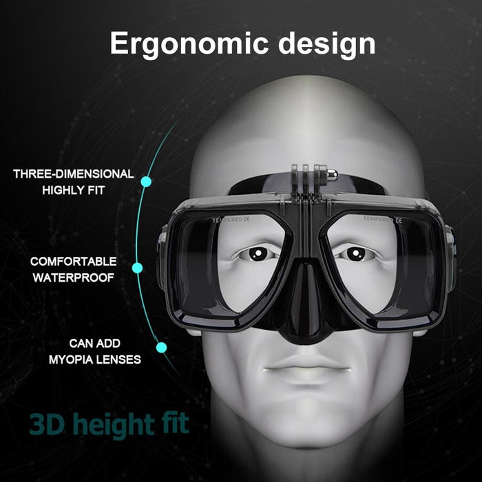 Underwater Diving Mask for Action Cameras