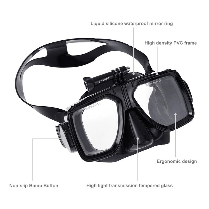 Underwater Diving Mask for Action Cameras